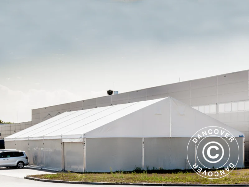 Industrielle Lagerhalle Alu 20x30x8,04m mit Schiebetor, PVC, weiß - Imagen 6