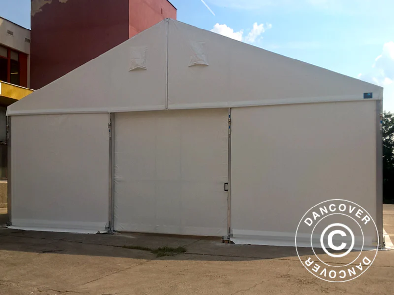 Industrielle Lagerhalle Alu 20x30x8,04m mit Schiebetor, PVC, weiß - Imagen 7