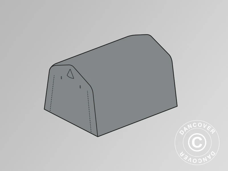 Dachplane für Lagerzelt PRO 2x3m PE, grau - Imagen 2