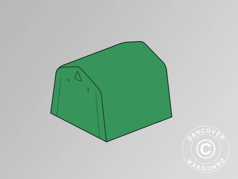 Dachplane für Lagerzelt PRO 2,4x2,4m PE, grün - Imagen 2