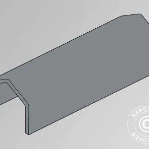 Dachplane für Lagerzelt PRO XL 4x12x3,5m PVC, Grau