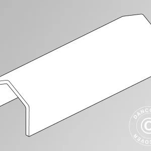 Dachplane für Lagerzelt PRO XL 4x12x3,5m PVC, Weiß