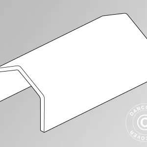 Dachplane für Lagerzelt PRO XL 3,5x8m PVC, Weiß