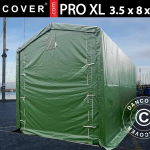 Lagerzelt PRO XL 3,5x8x3,3x3,94m, PVC, Grün