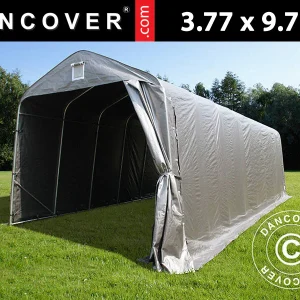 Zeltgarage PRO 3,77x9,7x3,18m PE, Grau