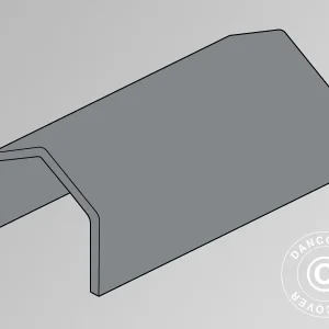 Dachplane für Lagerzelt PRO 4x8m PVC, grau