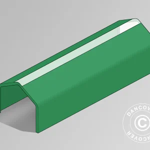 Dachplane für Lagerzelt PRO 6x18m PVC mit Dachfenster, grün