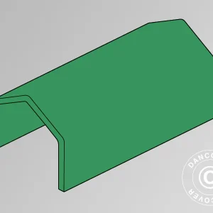 Dachplane für Lagerzelt PRO 4x8x2,5x3,6m PVC, grün