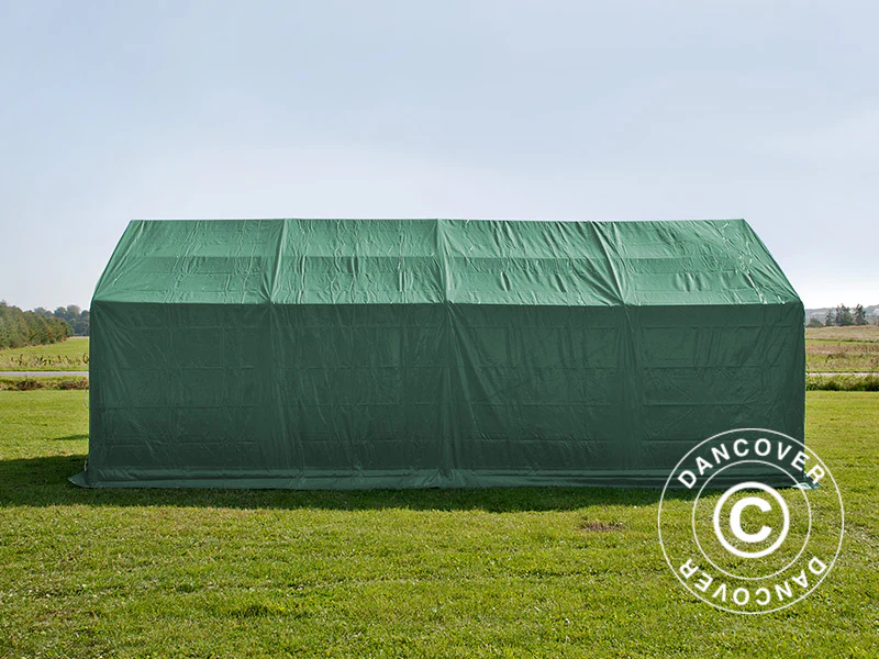 Lagerzelt PRO 4x8x2,5x3,6m, PVC, Grün - Imagen 4