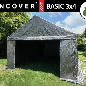 Lagerzelt Basic, 3x4m, PE 300, Grau