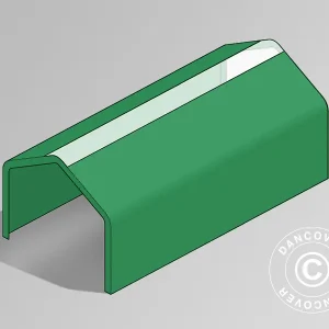 Dachplane für Lagerzelt PRO 6x12m PVC mit Dachfenster, Grün