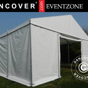 Professionelles Lagerzelt EventZone 9x9m PVC, weiß
