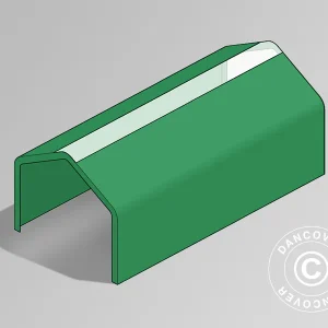 Dachplane für Lagerzelt PRO 7x14m PVC mit Dachfenster, grün