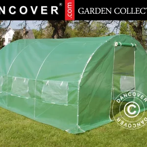 Foliengewächshaus 3x4,5x2m, 13,5m², Grün
