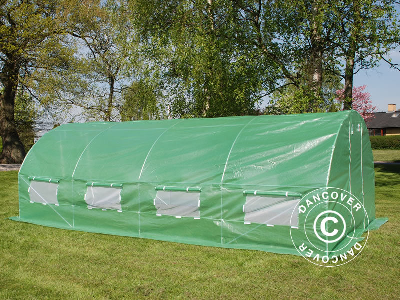 Foliengewächshaus 3x8x2m, 24m², Grün - Imagen 3