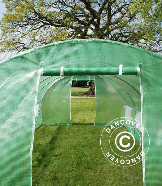 Foliengewächshaus 3x8x2m, 24m², Grün - Imagen 9