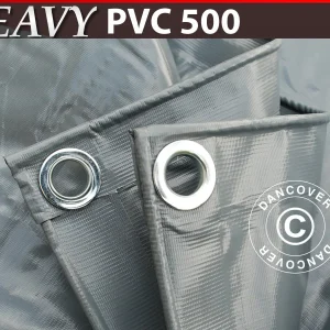 Plane 5x7m, PVC 500g/m², Grau