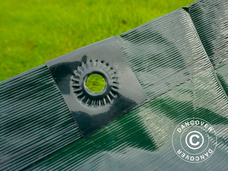 Plane 4x6m, PE 90g/m², verstärkt, dunkelgrün - Imagen 7