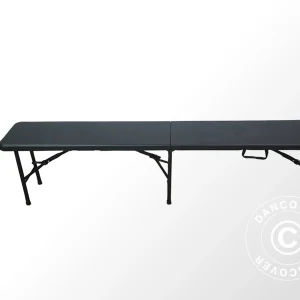 Sitzbank 244x30x43cm, Schwarz (1 St.)