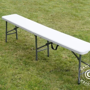 Sitzbänke 244x30x43cm, Hellgrau (25 St.)