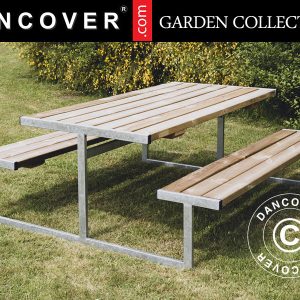 Picknicktisch, 1,85x1,8x0,75m, Holz