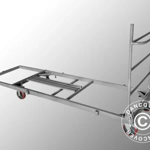 Tischwagen, erweiterbar, Grau