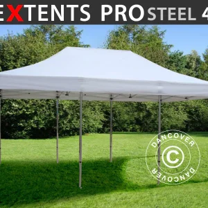 Faltzelt FleXtents PRO Steel 4x6m Weiß