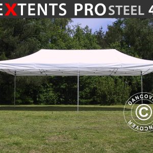 Faltzelt FleXtents PRO Steel 4x8m Weiß