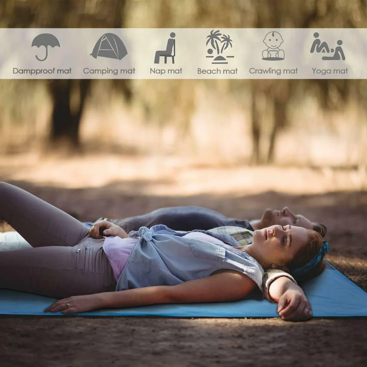 Manta de playa ligera | Resistente a la arena y fácil de transportar - Imagen 8